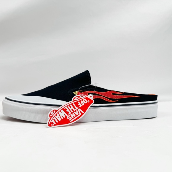 Vans x A$AP Worldwide Classic Slip-On Mules Black Flame - Picture 4 of 16